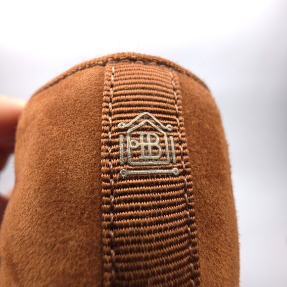 BIRDIES Starling Flat Chestnut Suede Smoking Slipper Old Money Quiet Luxury Boho - Picture 7 of 10